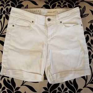 Sonoma White Jean Shorts Size 2